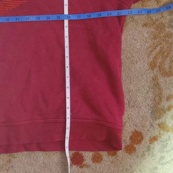 Nike Red Cowl Neck Hoodie - Picture 7 of 7